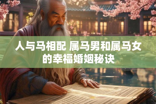 人与马相配 属马男和属马女的幸福婚姻秘诀