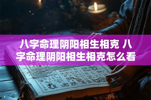 八字命理阴阳相生相克 八字命理阴阳相生相克怎么看