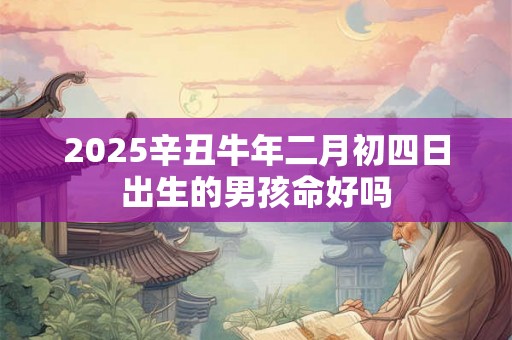 2025辛丑牛年二月初四日出生的男孩命好吗