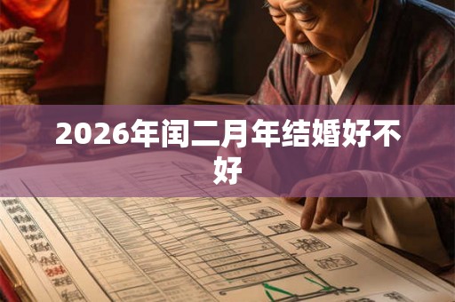 2026年闰二月年结婚好不好