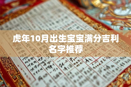 虎年10月出生宝宝满分吉利名字推荐 虎年10月出生宝宝满分吉利名字推荐