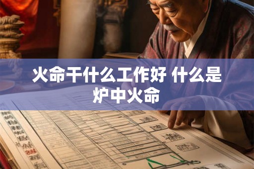 火命干什么工作好 什么是炉中火命 火命干什么工作好 什么是炉中火命