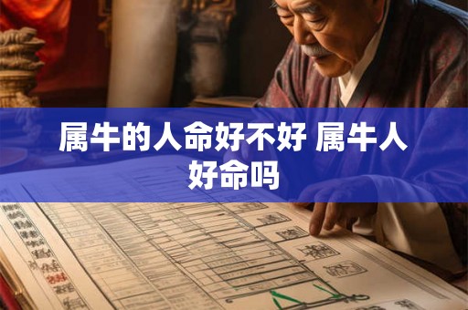 属牛的人命好不好 属牛人好命吗 属牛的人命好不好 属牛人好命吗