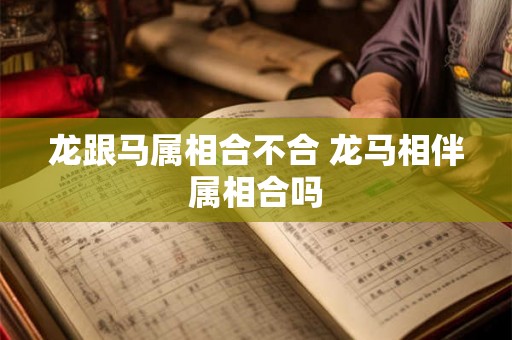 龙跟马属相合不合 龙马相伴属相合吗 龙跟马属相合不合 龙马相伴属相合吗