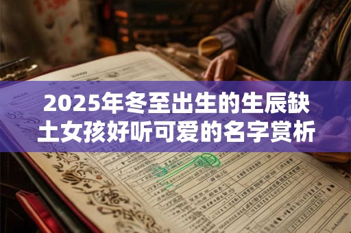 2025年冬至出生的生辰缺土女孩好听可爱的名字赏析 2025年冬至出生的生辰缺土女孩好听可爱的名字赏析