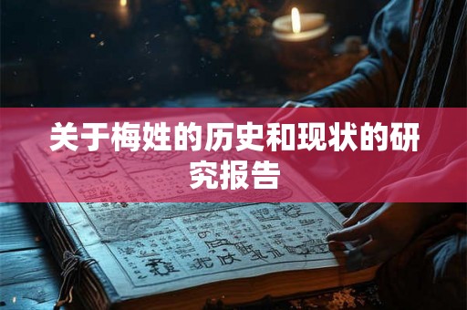 关于梅姓的历史和现状的研究报告 关于梅姓的历史和现状的研究报告