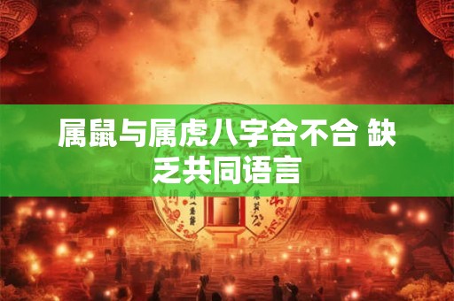 属鼠与属虎八字合不合 缺乏共同语言 属鼠与属虎八字合不合 缺乏共同语言
