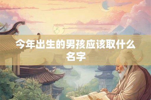 今年出生的男孩应该取什么名字 今年出生的男孩应该取什么名字