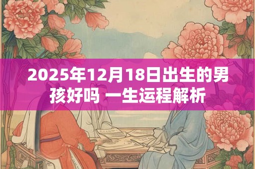 2025年12月18日出生的男孩好吗 一生运程解析 2025年12月18日出生的男孩好吗 一生运程解析