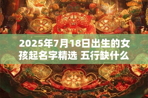 2025年7月18日出生的女孩起名字精选 五行缺什么
