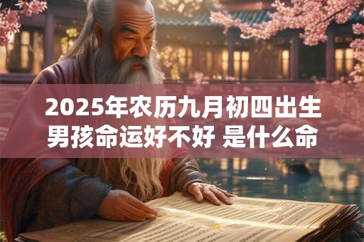 2025年农历九月初四出生男孩命运好不好 是什么命 2025年农历九月初四出生男孩命运好不好 是什么命