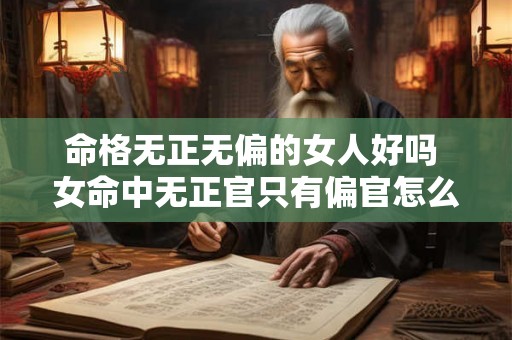 命格无正无偏的女人好吗 女命中无正官只有偏官怎么办 命格无正无偏的女人好吗 女命中无正官只有偏官怎么办