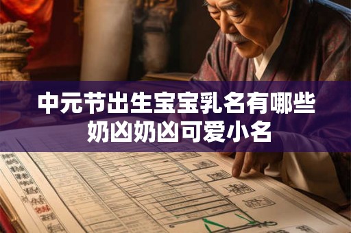中元节出生宝宝乳名有哪些 奶凶奶凶可爱小名 中元节出生宝宝乳名有哪些 奶凶奶凶可爱小名