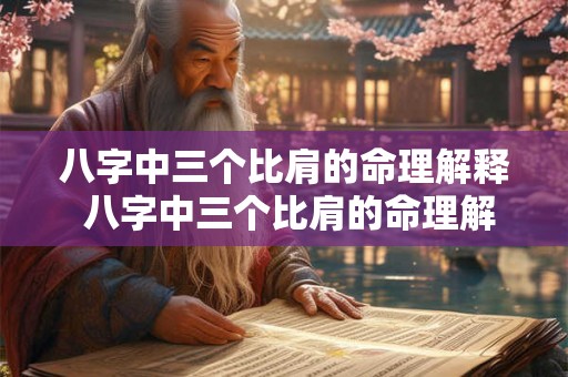 八字中三个比肩的命理解释 八字中三个比肩的命理解释是什么 八字中三个比肩的命理解释 八字中三个比肩的命理解释是什么