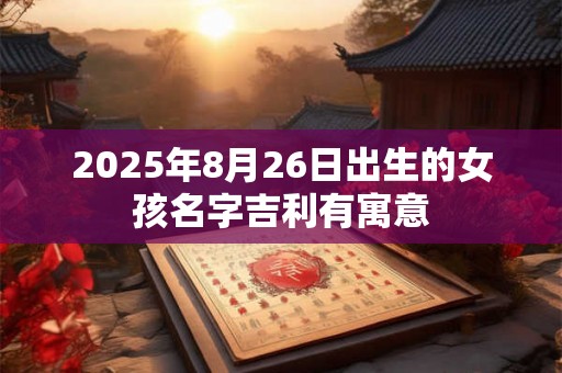 2025年8月26日出生的女孩名字吉利有寓意