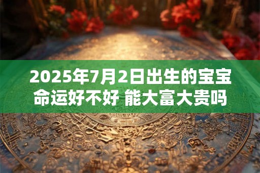 2025年7月2日出生的宝宝命运好不好 能大富大贵吗 2025年7月2日出生的宝宝命运好不好 能大富大贵吗
