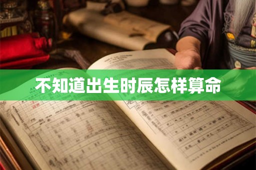不知道出生时辰怎样算命 不知道出生时辰怎样算命