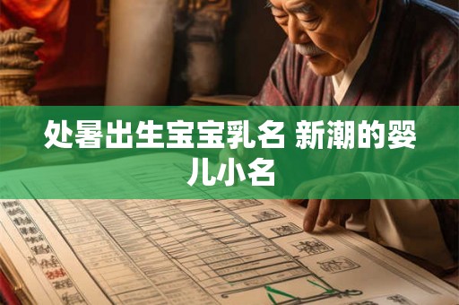处暑出生宝宝乳名 新潮的婴儿小名 处暑出生宝宝乳名 新潮的婴儿小名