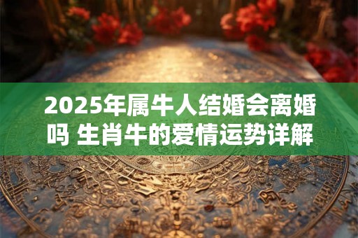 2025年属牛人结婚会离婚吗 生肖牛的爱情运势详解 2025年属牛人结婚会离婚吗 生肖牛的爱情运势详解