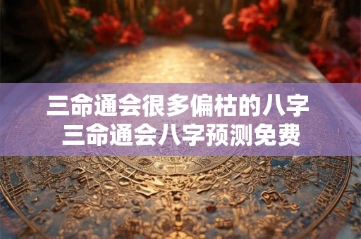 三命通会很多偏枯的八字 三命通会八字预测免费 三命通会很多偏枯的八字 三命通会八字预测免费