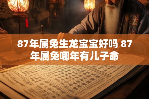 87年属兔生龙宝宝好吗 87年属兔哪年有儿子命