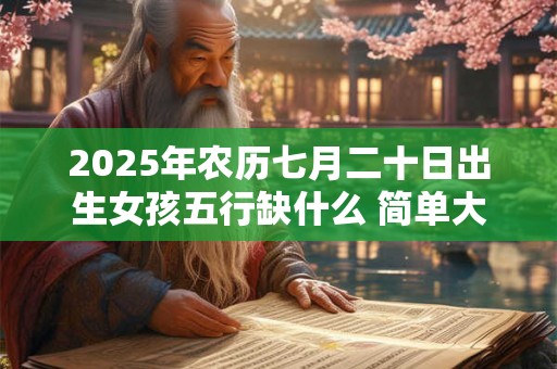 2025年农历七月二十日出生女孩五行缺什么 简单大方洋气的名字 2025年农历七月二十日出生女孩五行缺什么 简单大方洋气的名字