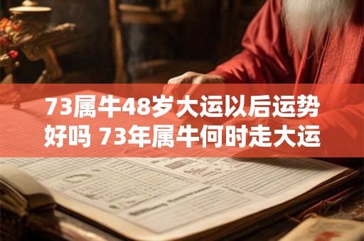73属牛48岁大运以后运势好吗 73年属牛何时走大运 73属牛48岁大运以后运势好吗 73年属牛何时走大运