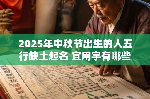 2025年中秋节出生的人五行缺土起名 宜用字有哪些 2025年中秋节出生的人五行缺土起名 宜用字有哪些