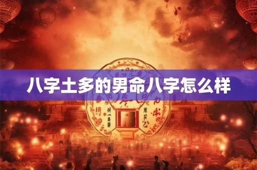 八字土多的男命八字怎么样 八字土多的男命八字怎么样