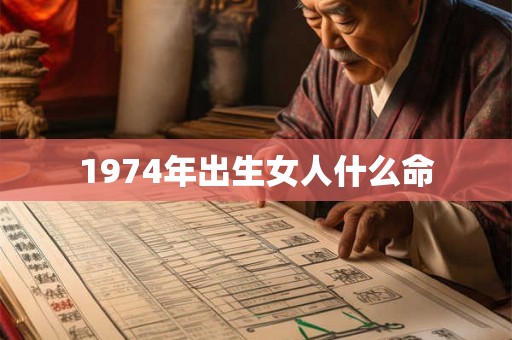 1974年出生女人什么命 1974年出生女人什么命