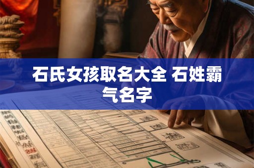 石氏女孩取名大全 石姓霸气名字 石氏女孩取名大全 石姓霸气名字