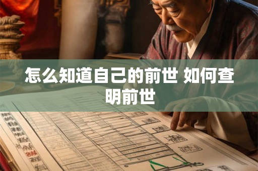 怎么知道自己的前世 如何查明前世