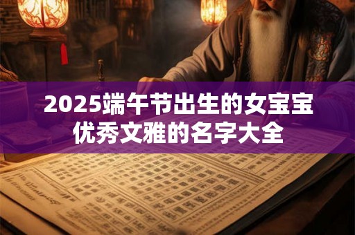 2025端午节出生的女宝宝优秀文雅的名字大全 2025端午节出生的女宝宝优秀文雅的名字大全