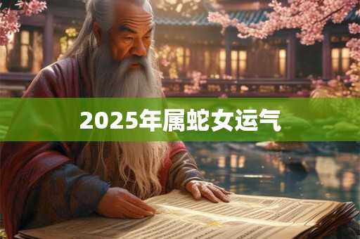 2025年属蛇女运气 2025年属蛇女运气