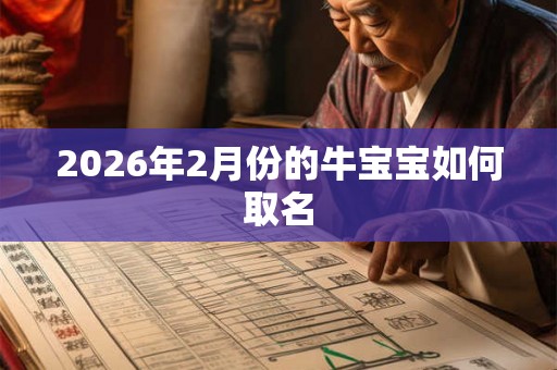 2026年2月份的牛宝宝如何取名