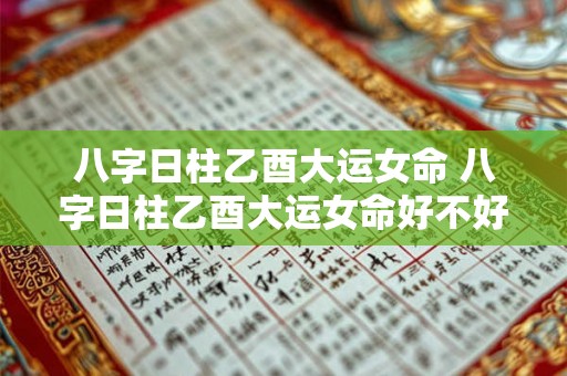 八字日柱乙酉大运女命 八字日柱乙酉大运女命好不好 八字日柱乙酉大运女命 八字日柱乙酉大运女命好不好