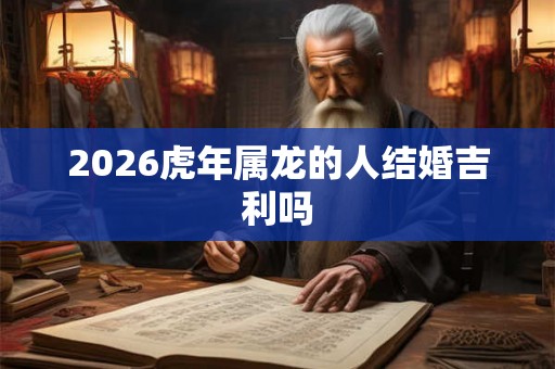 2026虎年属龙的人结婚吉利吗 2026虎年属龙的人结婚吉利吗