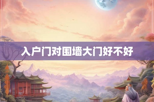 入户门对围墙大门好不好