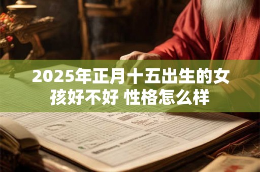 2025年正月十五出生的女孩好不好 性格怎么样 2025年正月十五出生的女孩好不好 性格怎么样