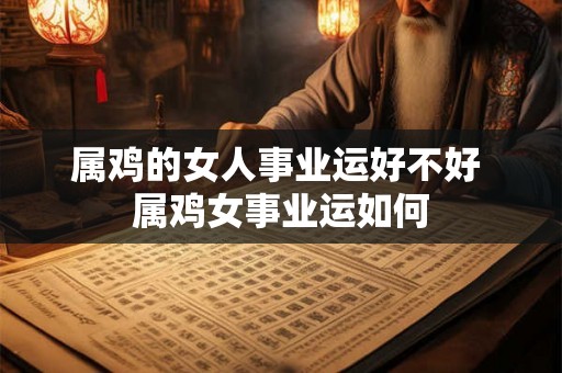 属鸡的女人事业运好不好 属鸡女事业运如何