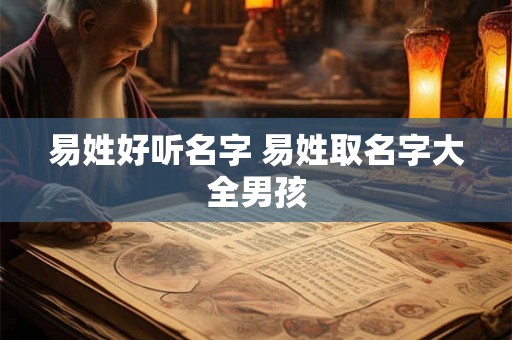 易姓好听名字 易姓取名字大全男孩 易姓好听名字 易姓取名字大全男孩