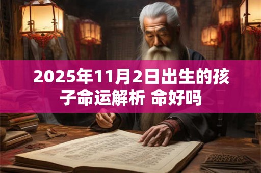 2025年11月2日出生的孩子命运解析 命好吗 2025年11月2日出生的孩子命运解析 命好吗