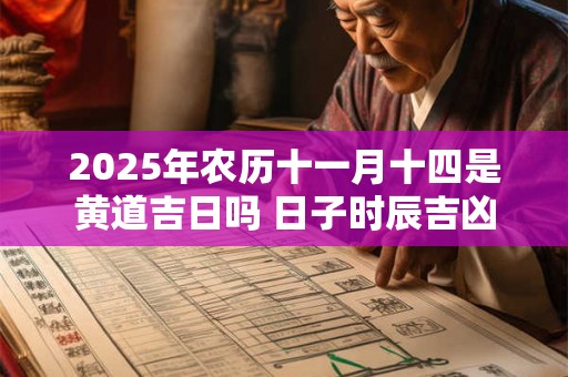 2025年农历十一月十四是黄道吉日吗 日子时辰吉凶
