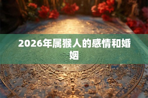 2026年属猴人的感情和婚姻 2026年属猴人的感情和婚姻