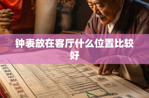 钟表放在客厅什么位置比较好