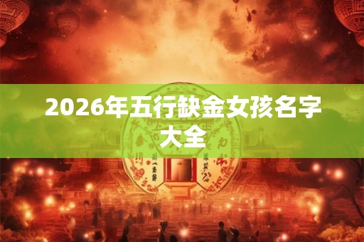 2026年五行缺金女孩名字大全 2026年五行缺金女孩名字大全