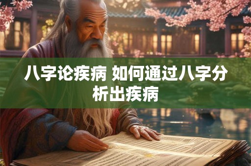 八字论疾病 如何通过八字分析出疾病 八字论疾病 如何通过八字分析出疾病