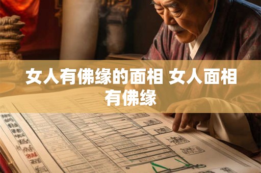 女人有佛缘的面相 女人面相有佛缘