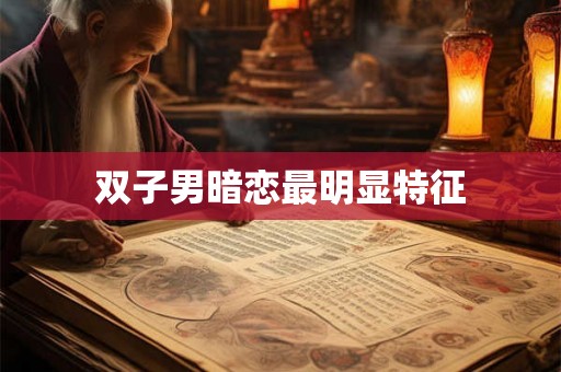 双子男暗恋最明显特征 双子男暗恋最明显特征