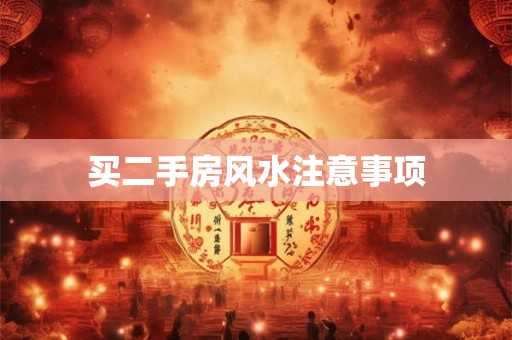 买二手房风水注意事项 买二手房风水注意事项